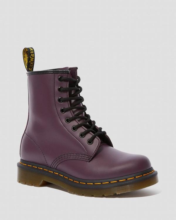 Dr Martens Dámské Kotníkové Boty 1460 Smooth Fialové, CZ-217306